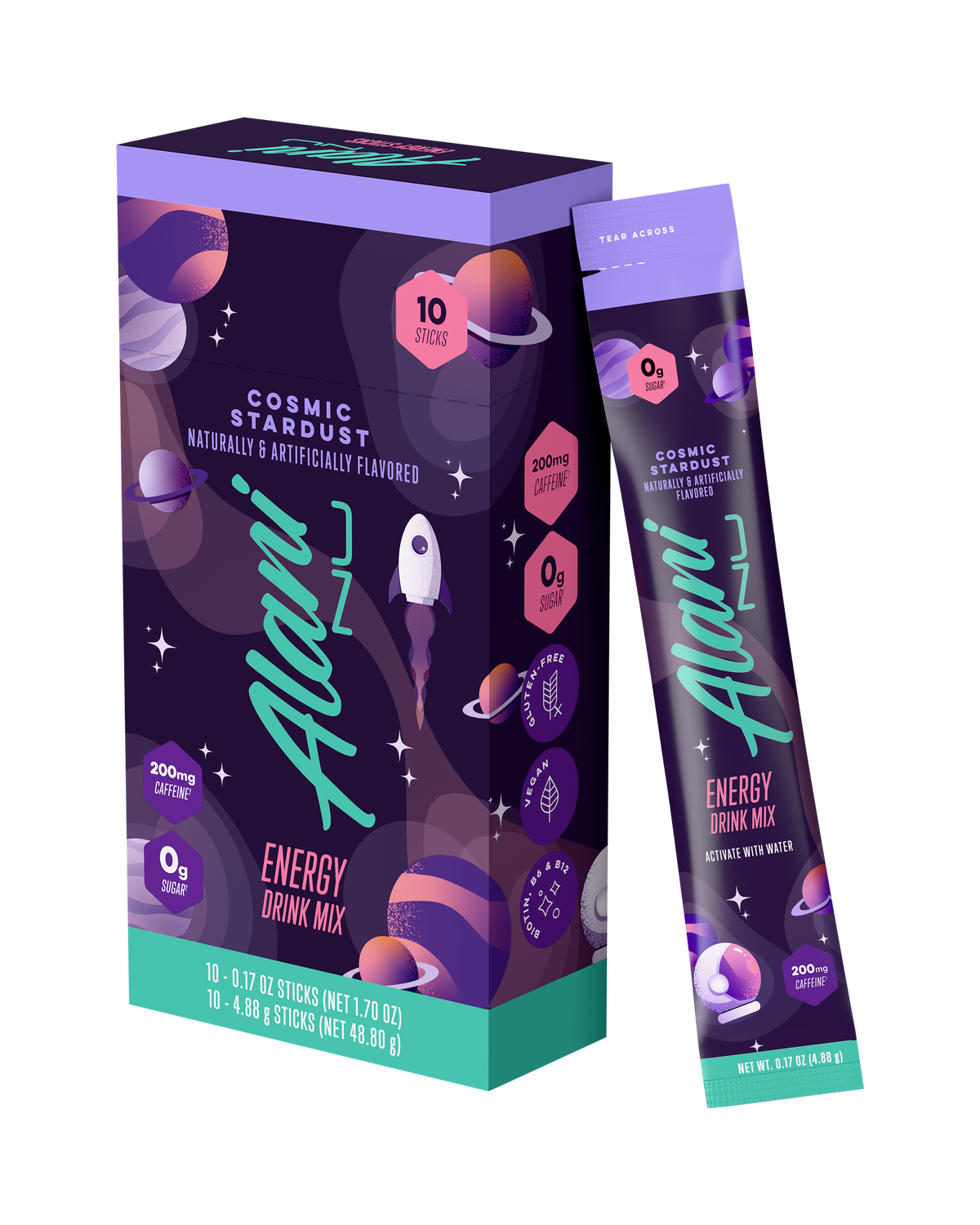 Cosmic Stardust Powdered Energy Sticks — 10-Pack