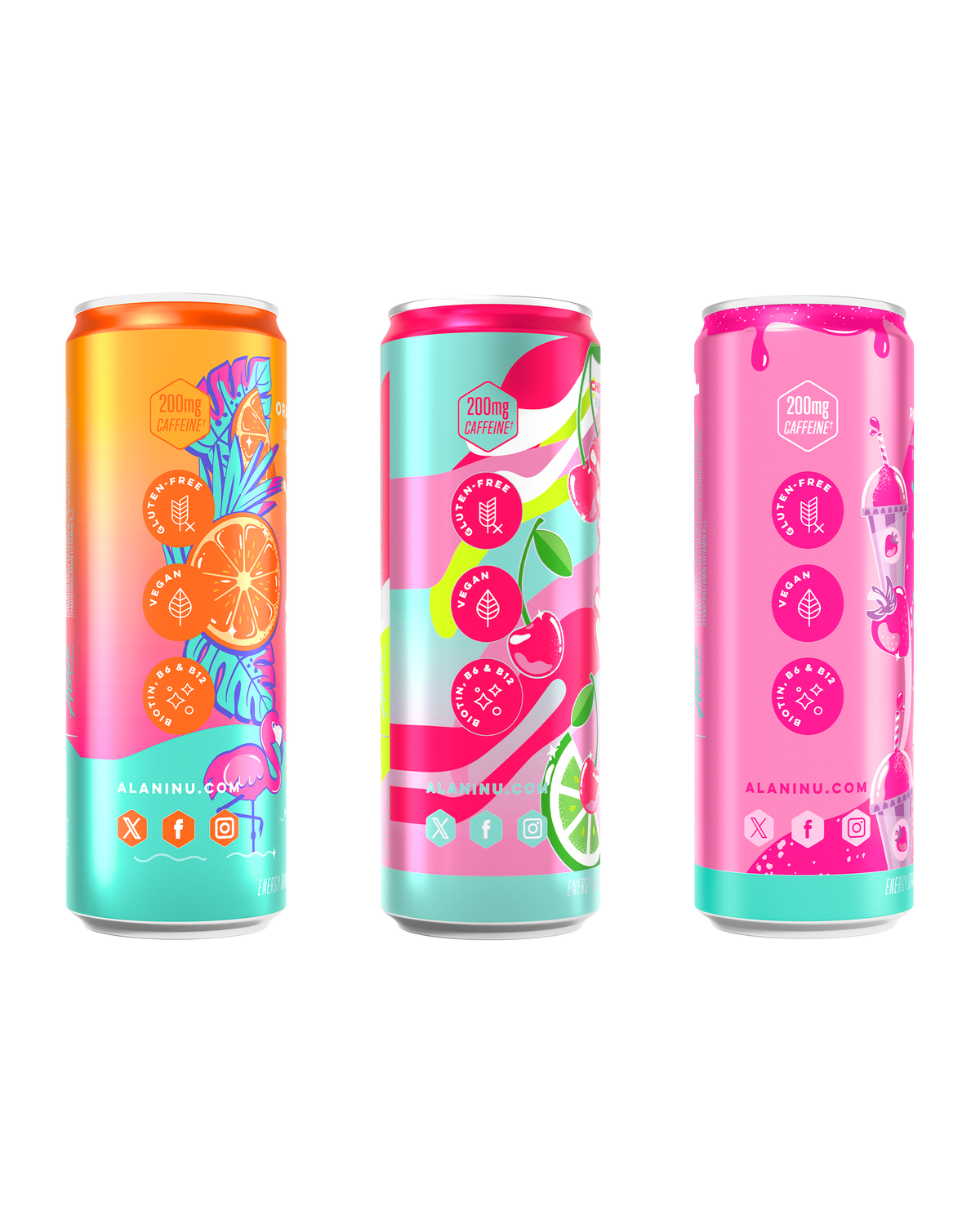 Sunkissed Energy Drink Variety Mix, 12-Pack