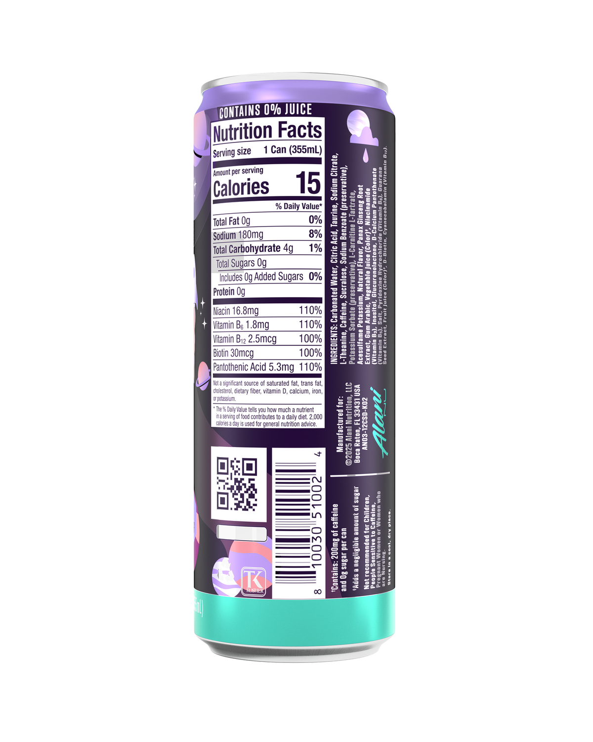 Cosmic Stardust Zero-Sugar Energy Drink — 12-Pack
