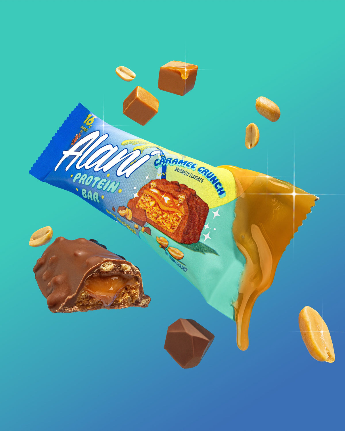 Caramel Crunch Gluten-Free Protein Bars, 12-Pack