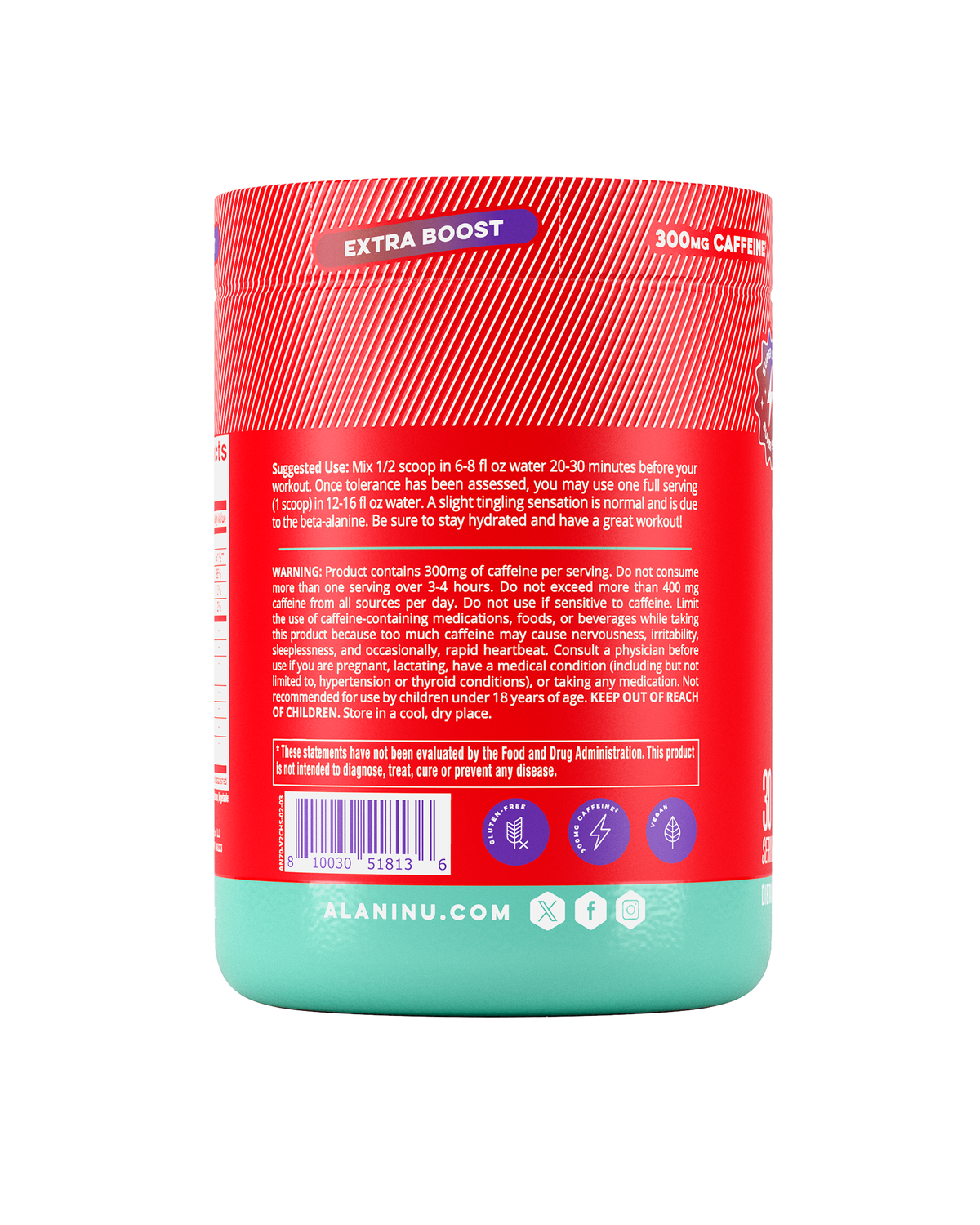 Cherry Slush Pre-Workout+ Supplement, 30 Servings