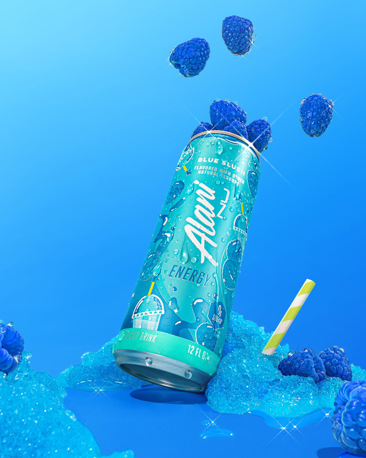 Blue Slush Energy Drink, 12-Pack