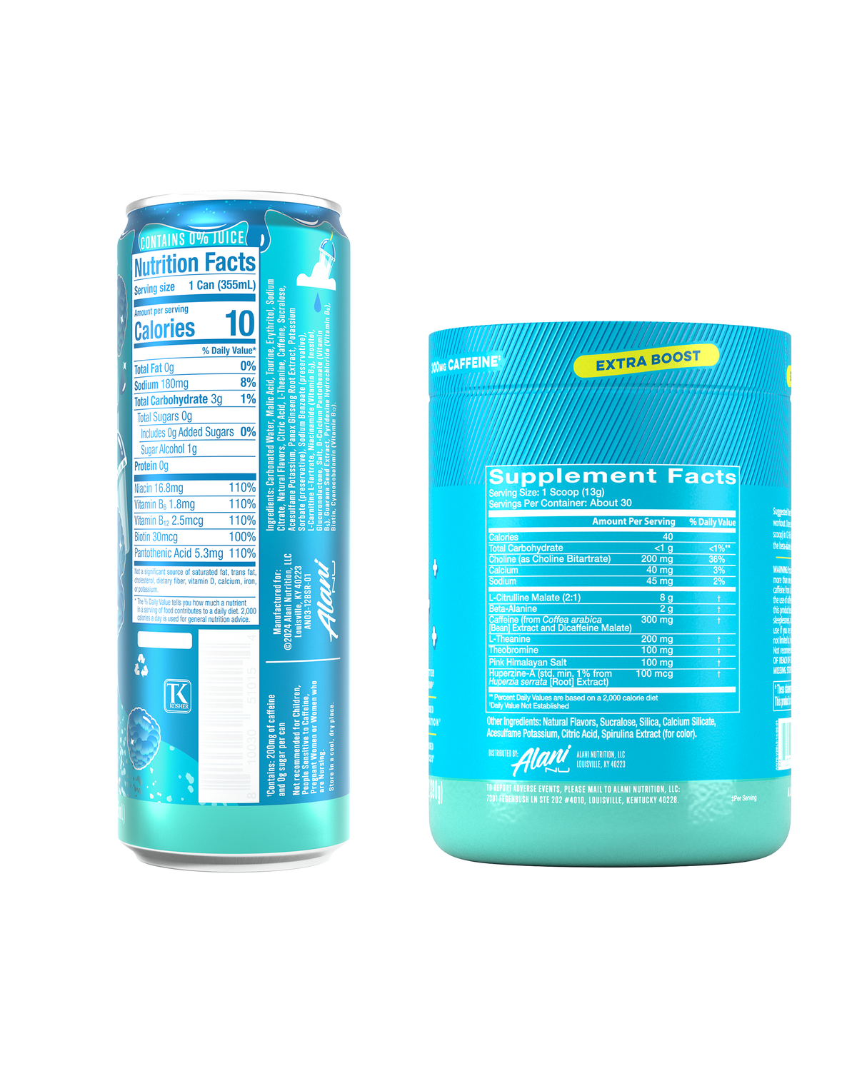 Blue Slush Energy Drink 12-Pack & Pre-Workout+ Bundle