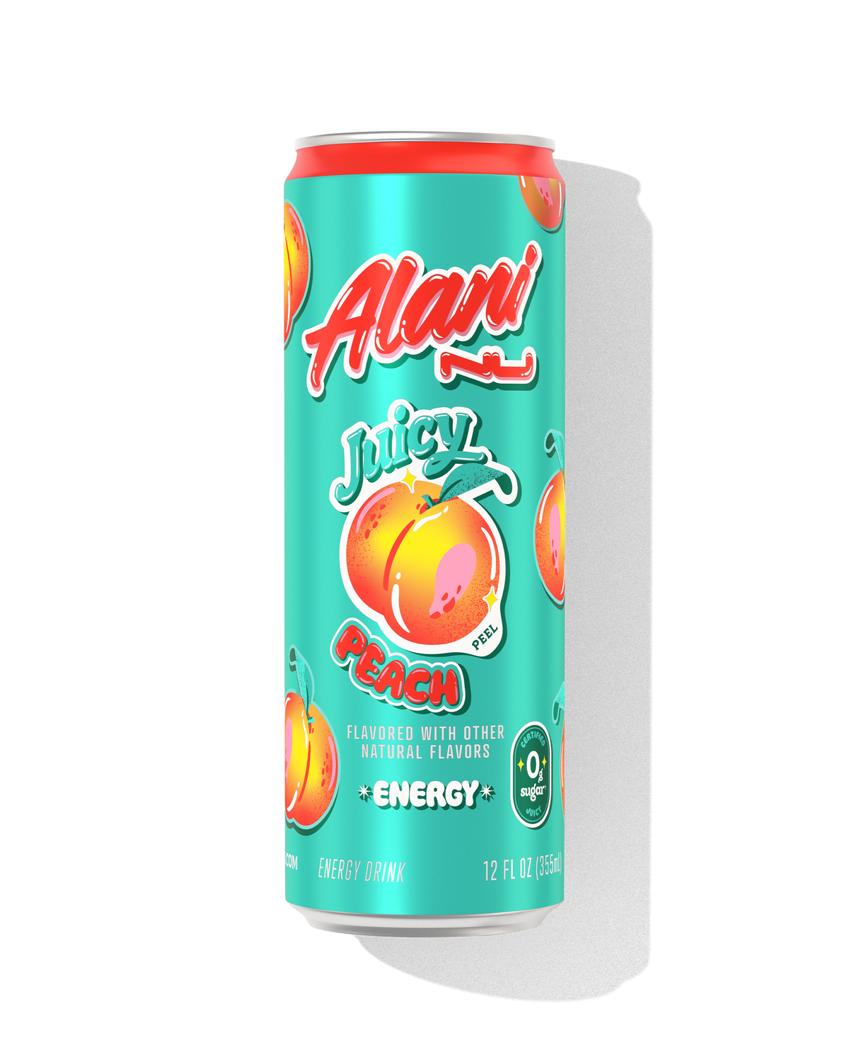 Juicy Peach Zero-Sugar Energy Drink — 12-Pack