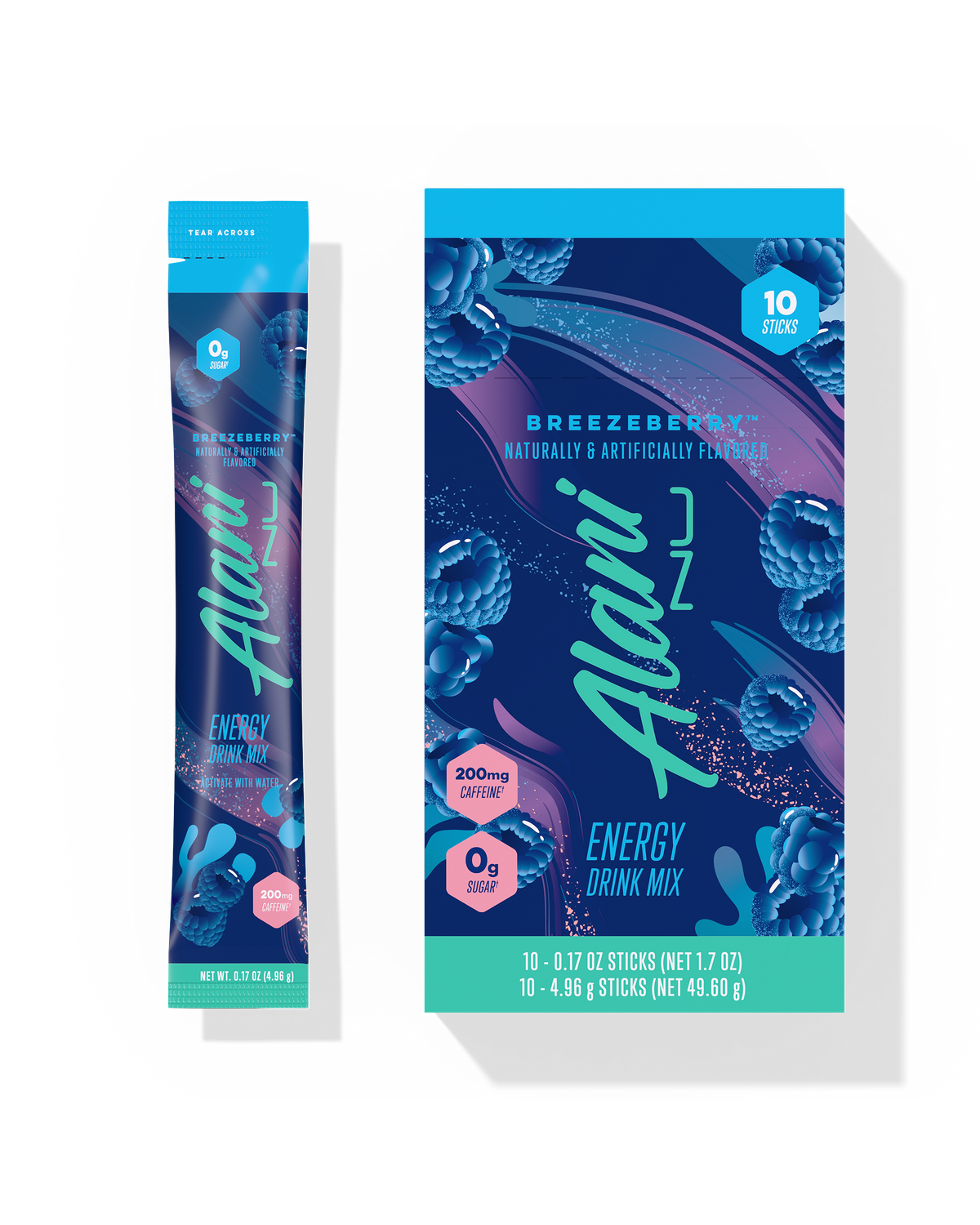 Breezeberry Powdered Energy Sticks — 10-Pack