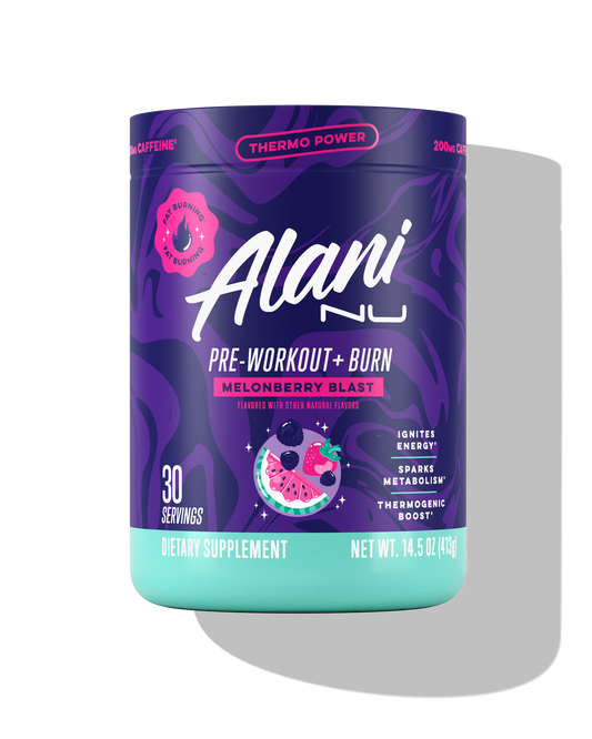 Pre-Workout+ Burn Supplement - Melonberry Blast, 30 Servings