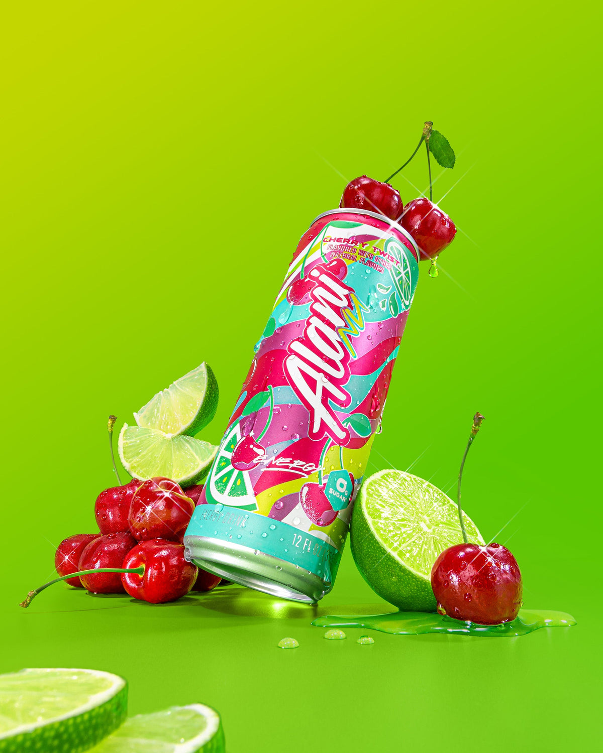 Cherry Twist Cherry Lime Energy Drink, 12-Pack