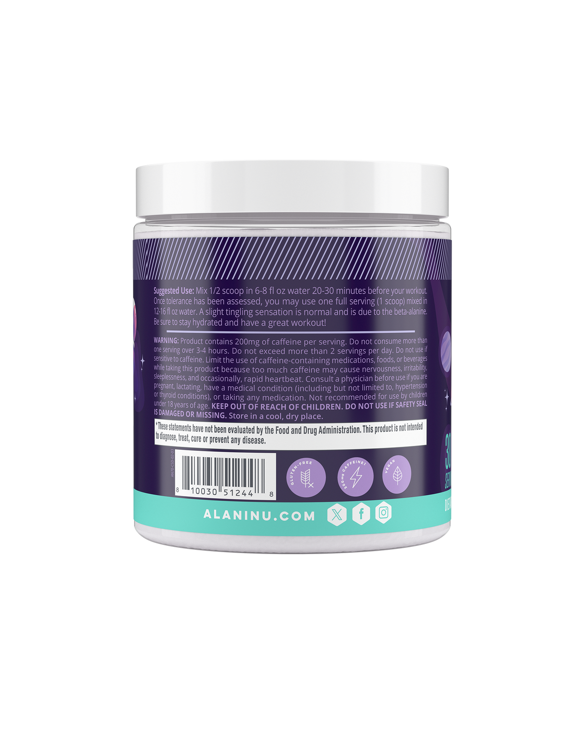 Cosmic Stardust Pre-Workout Powder — 30 Servings
