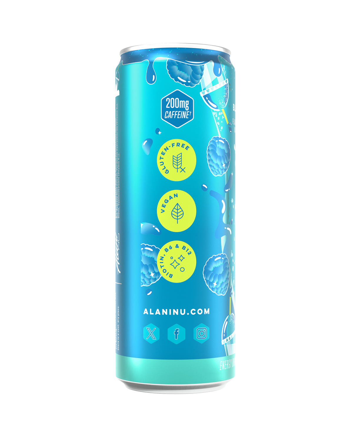 Blue Slush Energy Drink, 12-Pack