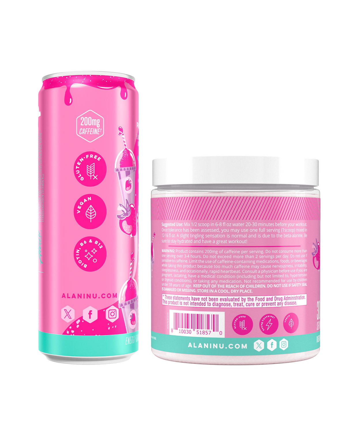 Pink Slush Energy Drink & Pre-Workout Bundle