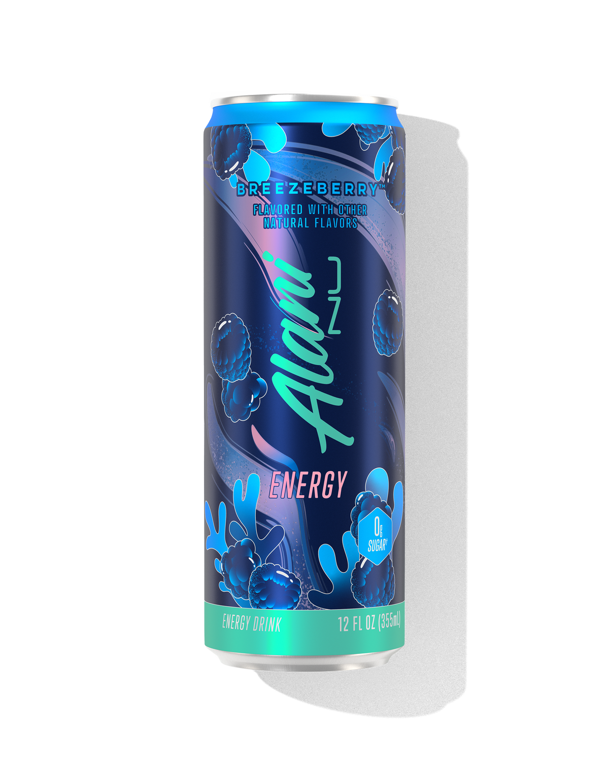 Breezeberry Zero-Sugar Energy Drink — 12-Pack