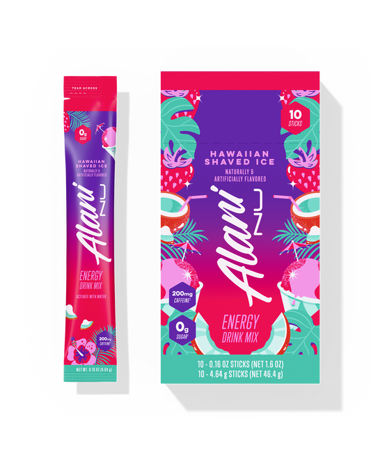 Hawaiian Shaved Ice Powdered Energy Sticks — 10-Pack