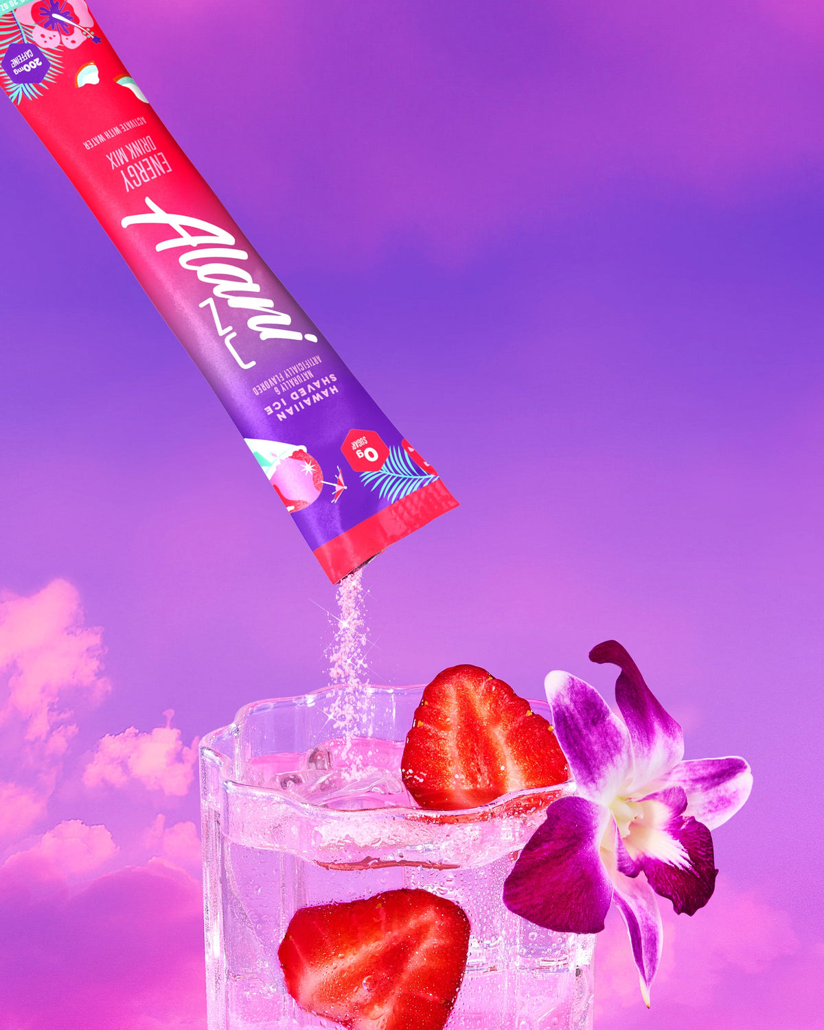 Hawaiian Shaved Ice Powdered Energy Sticks — 10-Pack
