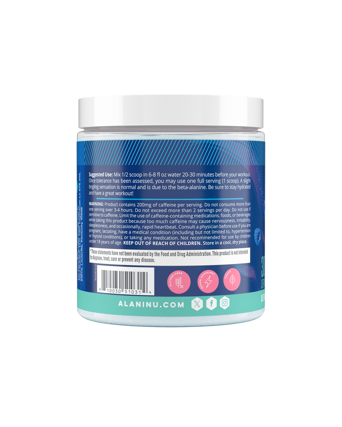 Breezeberry Pre-Workout Powder — 30 Servings