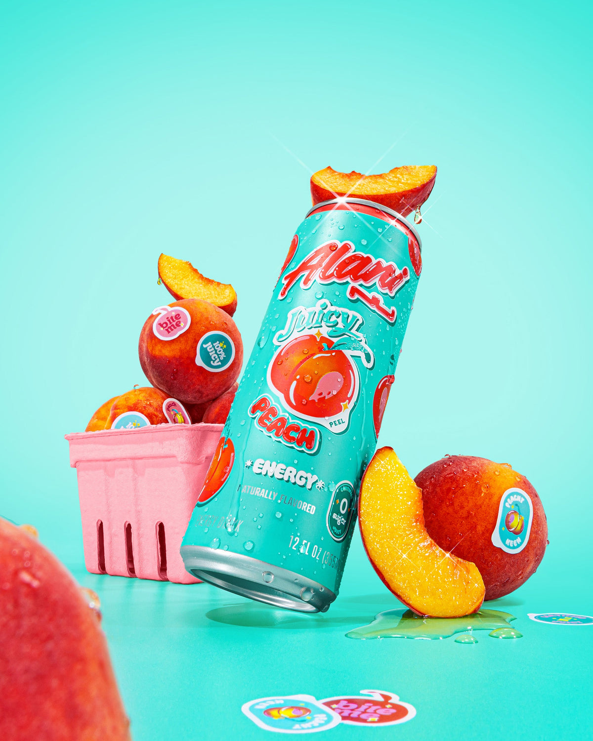 Juicy Peach Zero-Sugar Energy Drink — 12-Pack